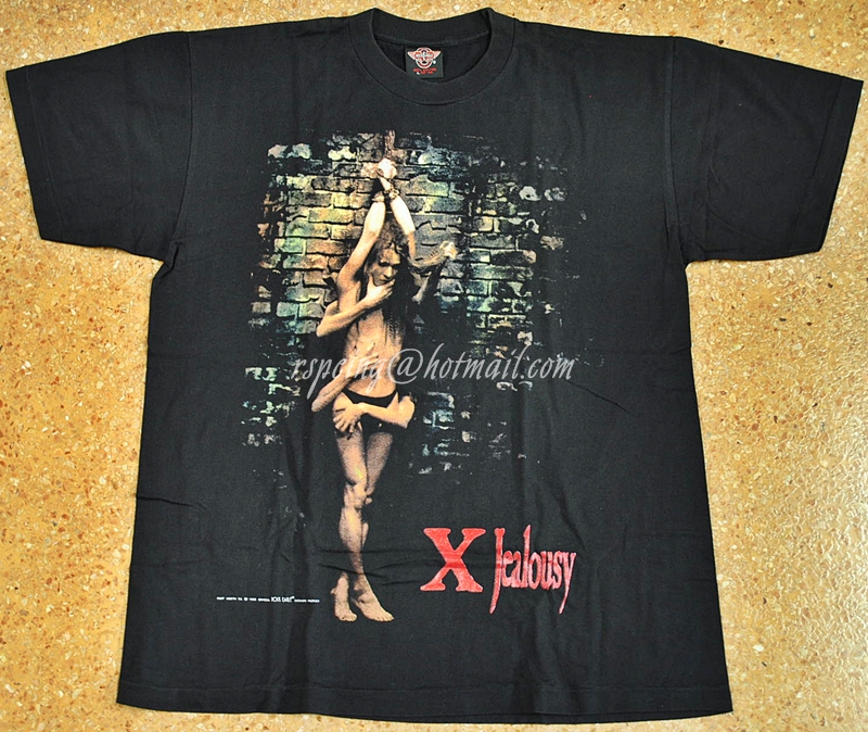 เสื้อยืดสีดำ X Jealousy วง Japan X