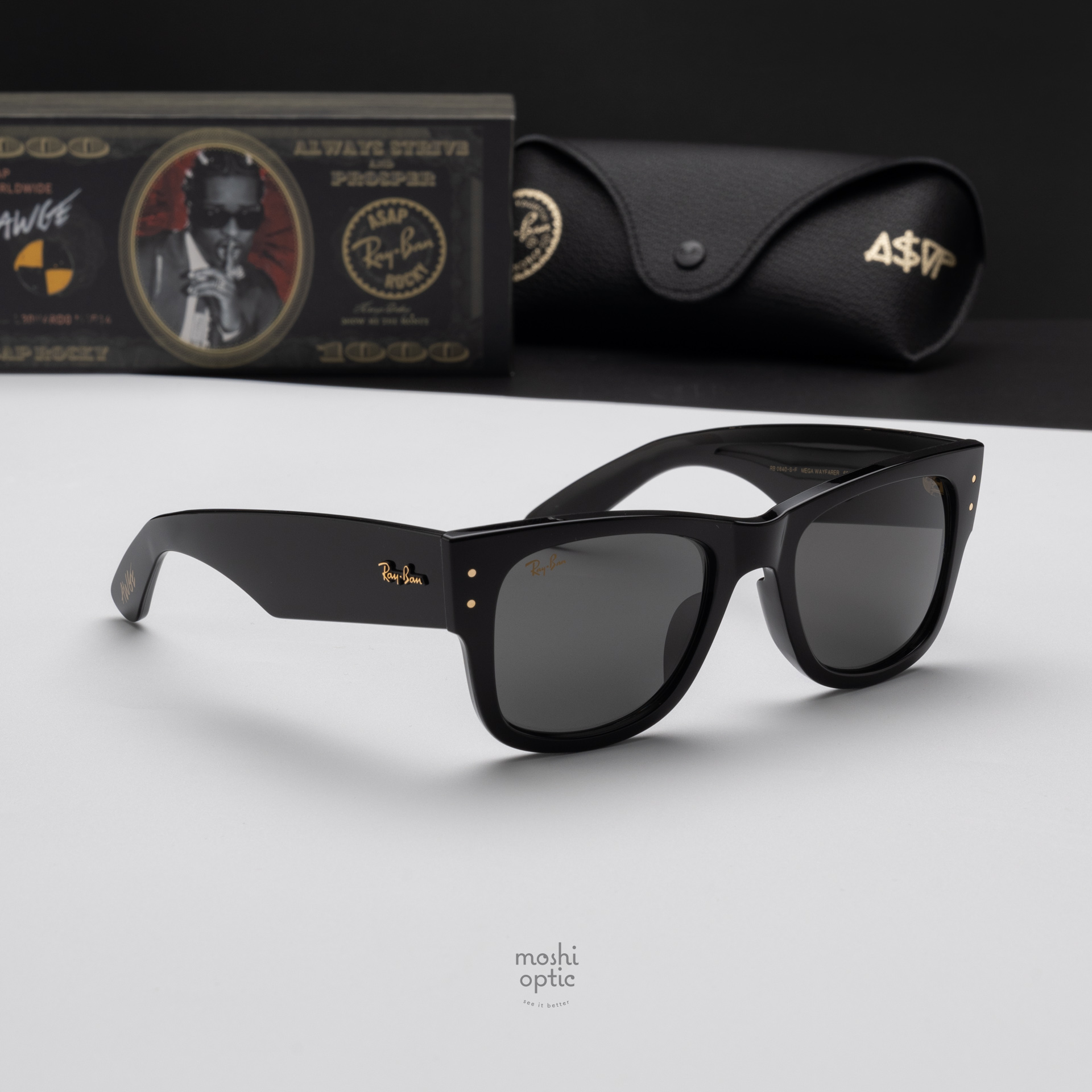 ★限定！RB0840SF-6826J5★A$AP Rocky × Ray-Ban 小物 Ray-Ban A$AP Rocky RB0840 S F 6826/J5 Sunglasses Ray