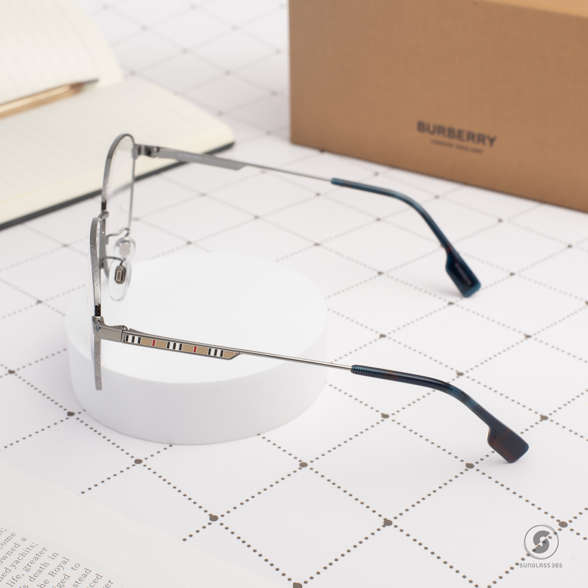 BURBERRY BE1365D 1003 Gunmetal