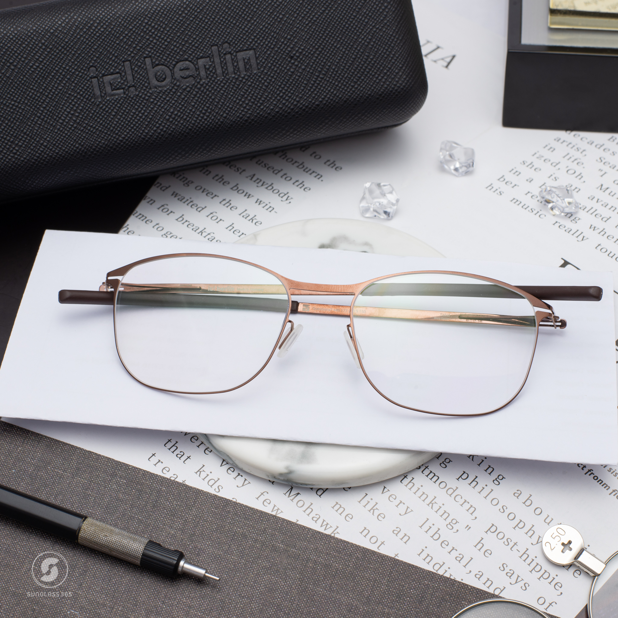 กรอบแว่น IC BERLIN Sahel Shiny Bronze