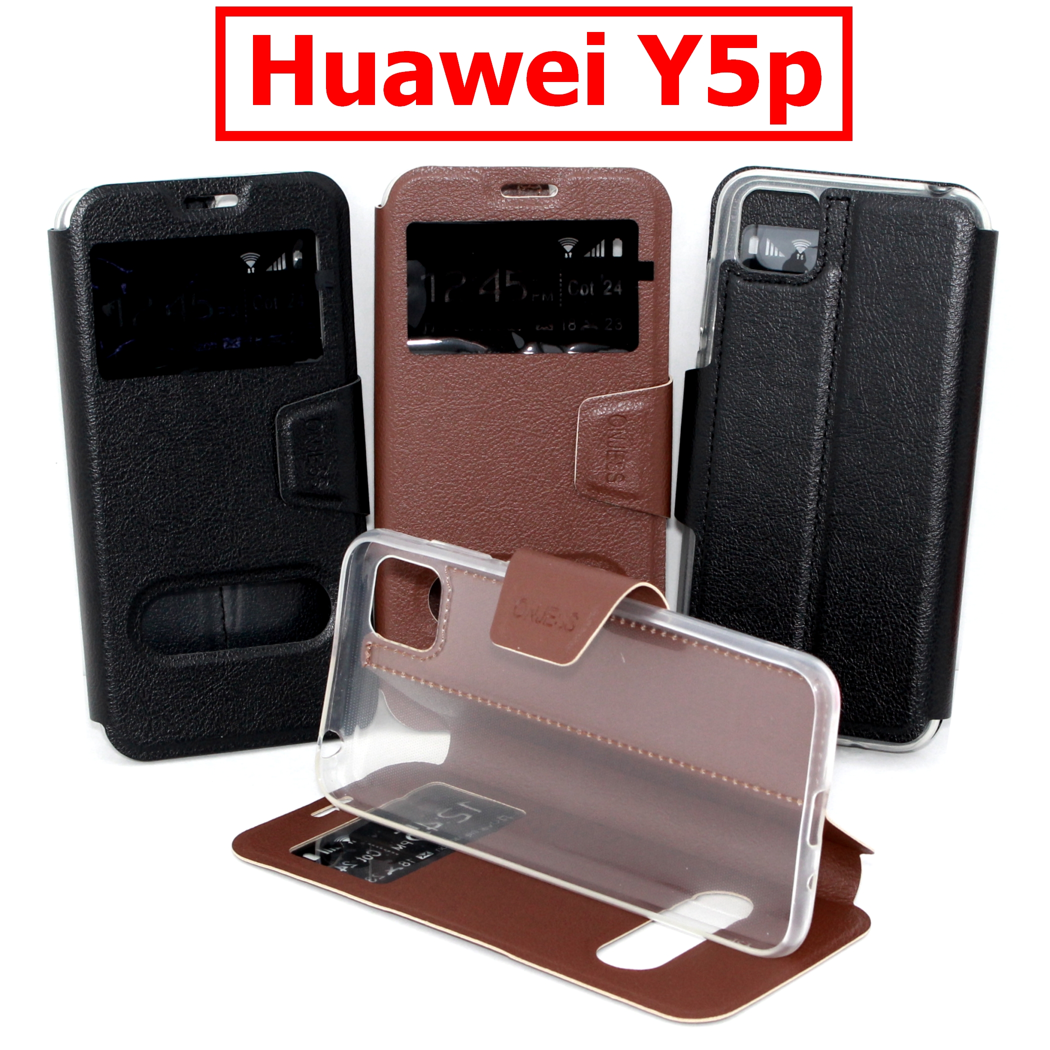 เคส Huawei Y5p - เคสฝาพับ หัวเหว่ย โชว์เบอร์ วางตั้งได้