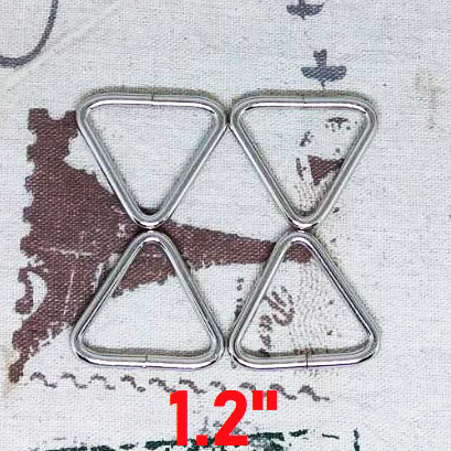 ห่วงสามเหลี่ยม1.2นิ้ว เงิน