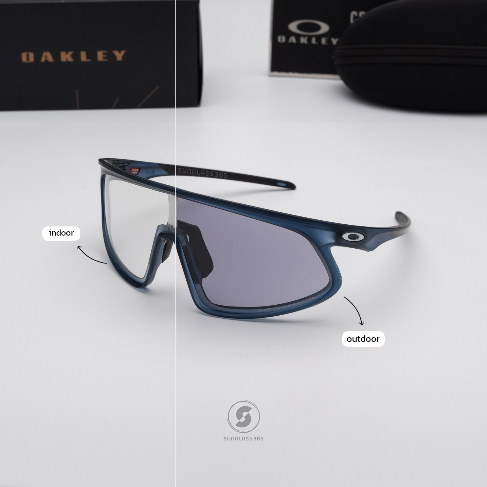 Oakley RSLV OO9484D-07 Matte Transparent Stonewash Clear Iridium Photochromic