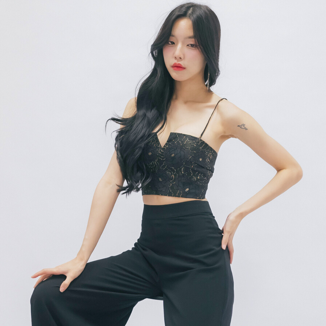 Lism S-052 Rosabel Crop เสื้อครอปสายเดี่ยว