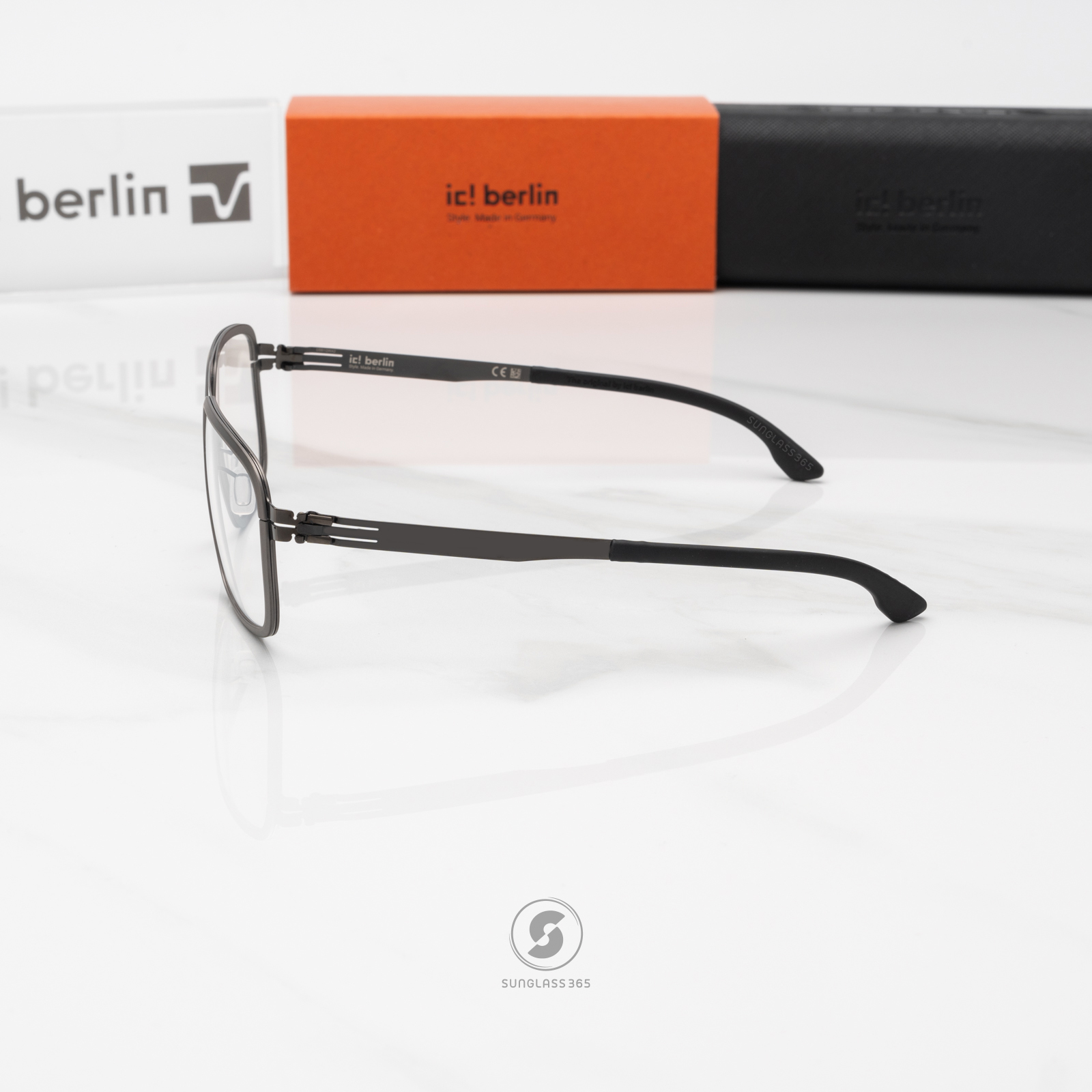 กรอบแว่น IC BERLIN Rhodium Graphite Gunmetal