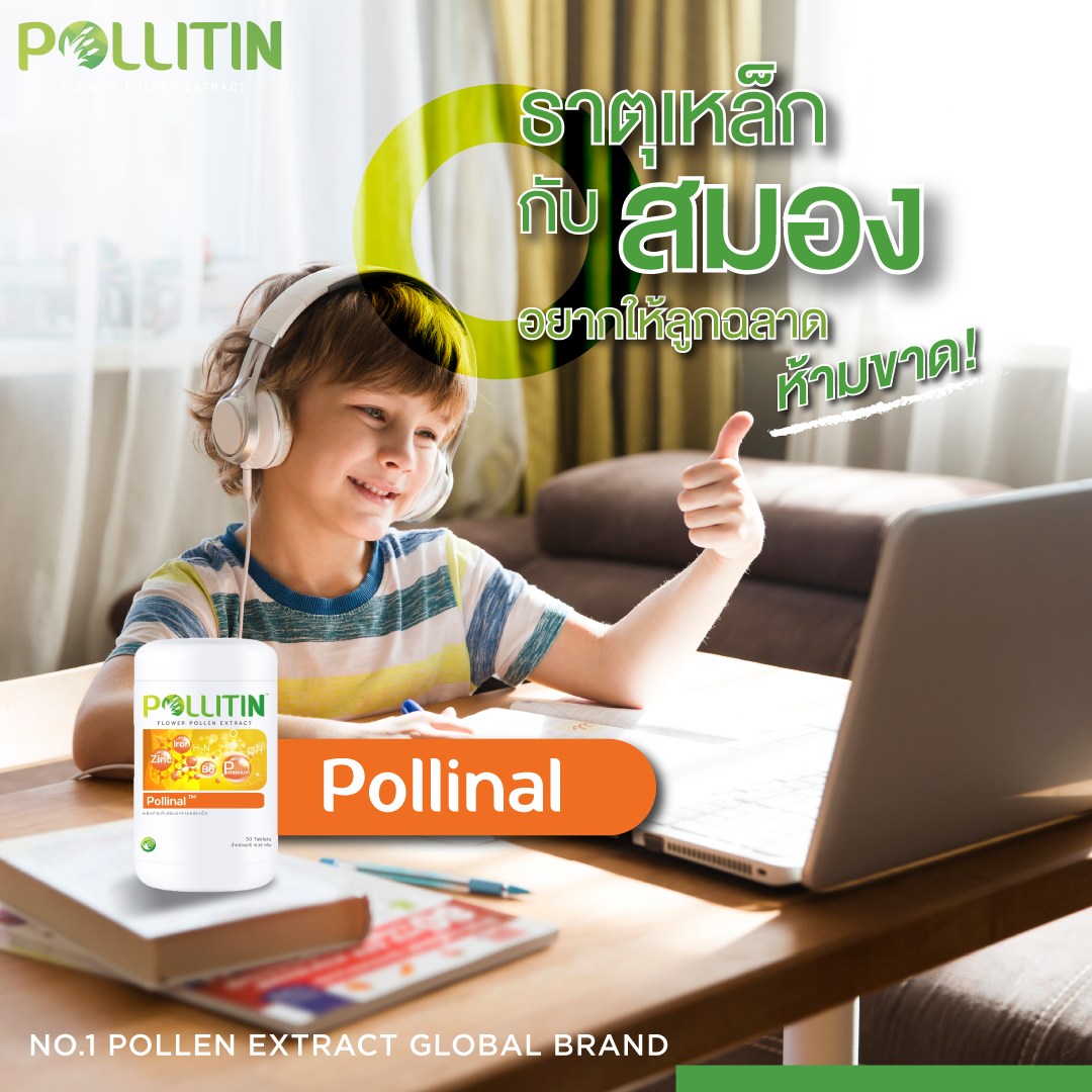 พอลลินอล (สีส้ม) Pollinal พอลลิติน Pollitin เซอร์นิติน