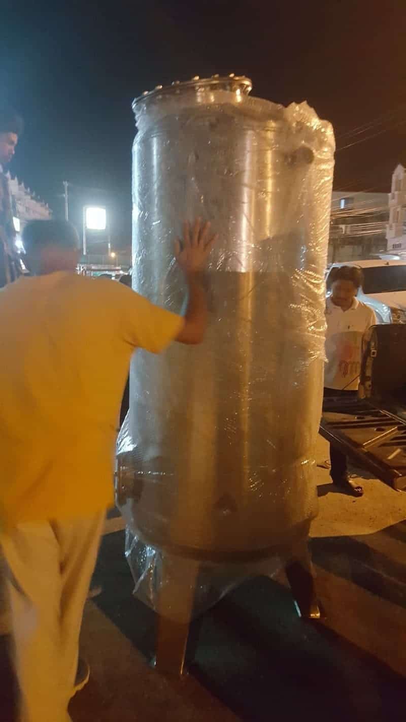 ถังกรองสแตนเลส20นิ้วสูง120หนา2mm.