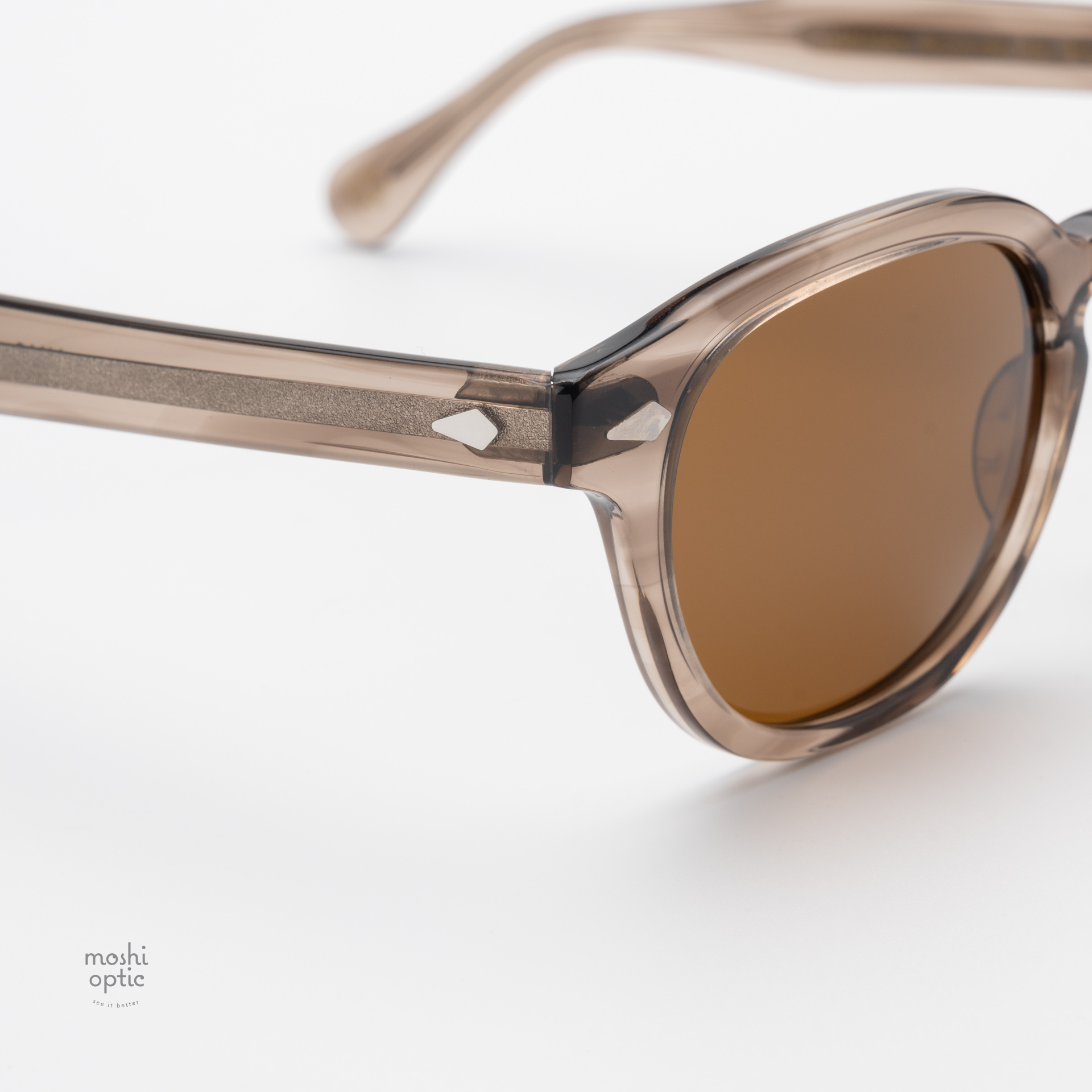 แว่นกันแดด Moscot Sun Lemtosh Brown Ash Cosmitan Brown