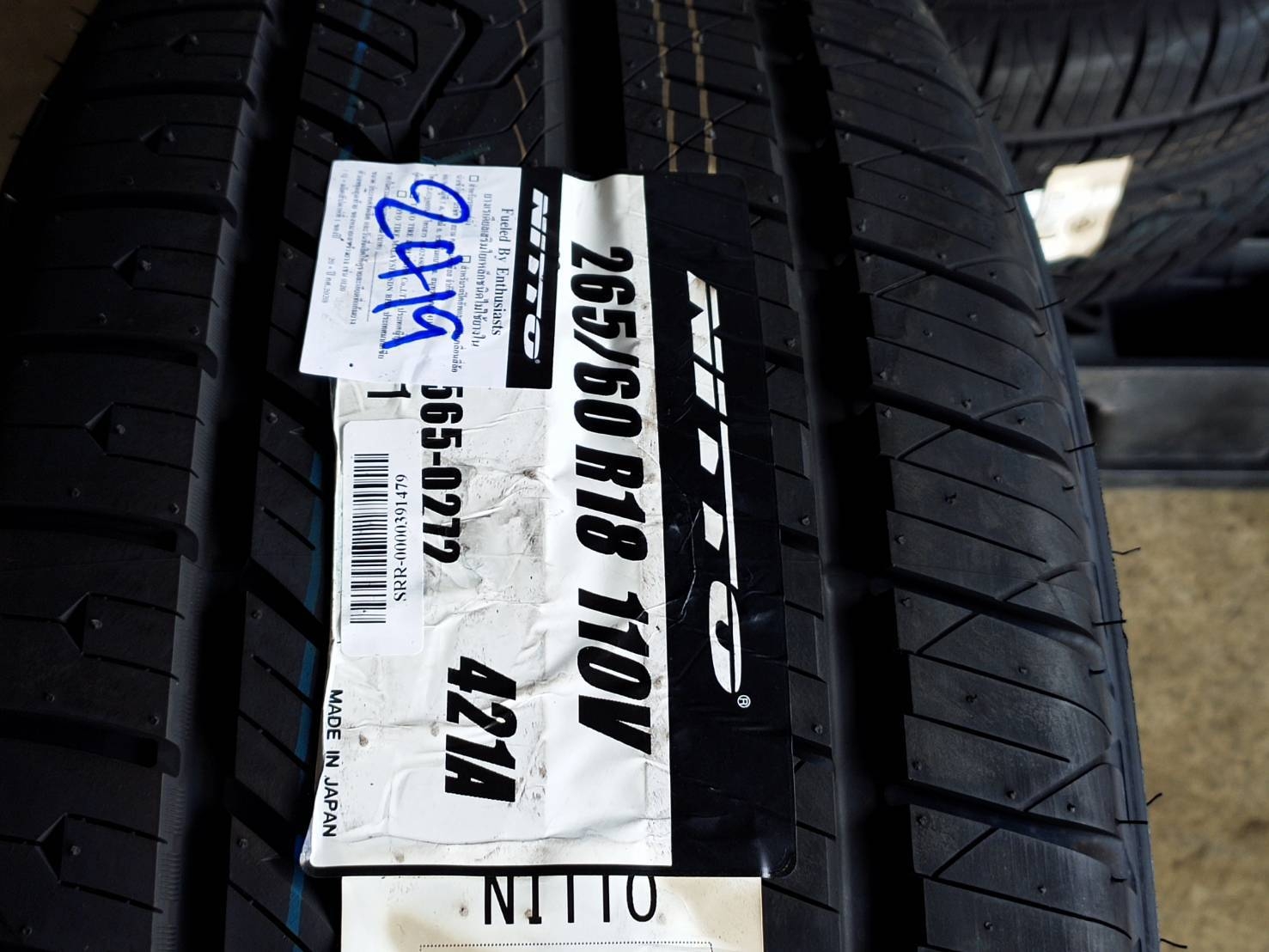 NITTO 421A 265/60R18 110V JAPAN Y:2419 TW:420