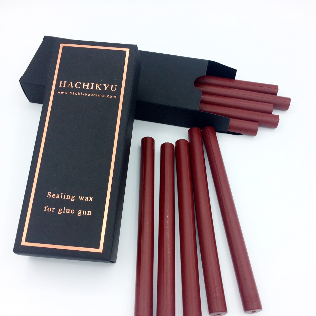 Traditional red gun wax (10 sticks) free 2 sticks สวย อมตะ