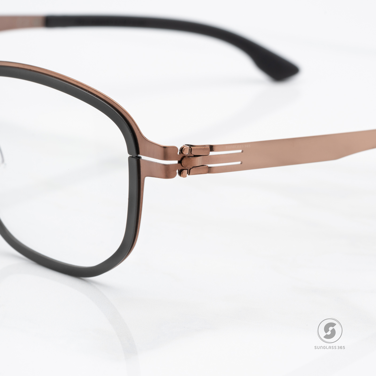 กรอบแว่น IC BERLIN Iridium Black Shiny Copper