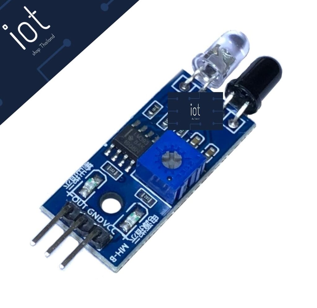 Infrared barrier Module car obstacle avoidance obstacle avoidance sensors (โมดูลตรวจจับวัตถุด้วยอินฟาเรด)