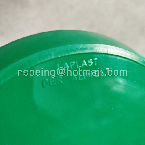 โถพลาสติกเก็บอาหารเก็บความร้อน/เย็น ขนาดใหญ่ สีเขียว/ครีม สไตล์วินเทจ LAPLAST Made in Italy (Laplast Per Alimenti)