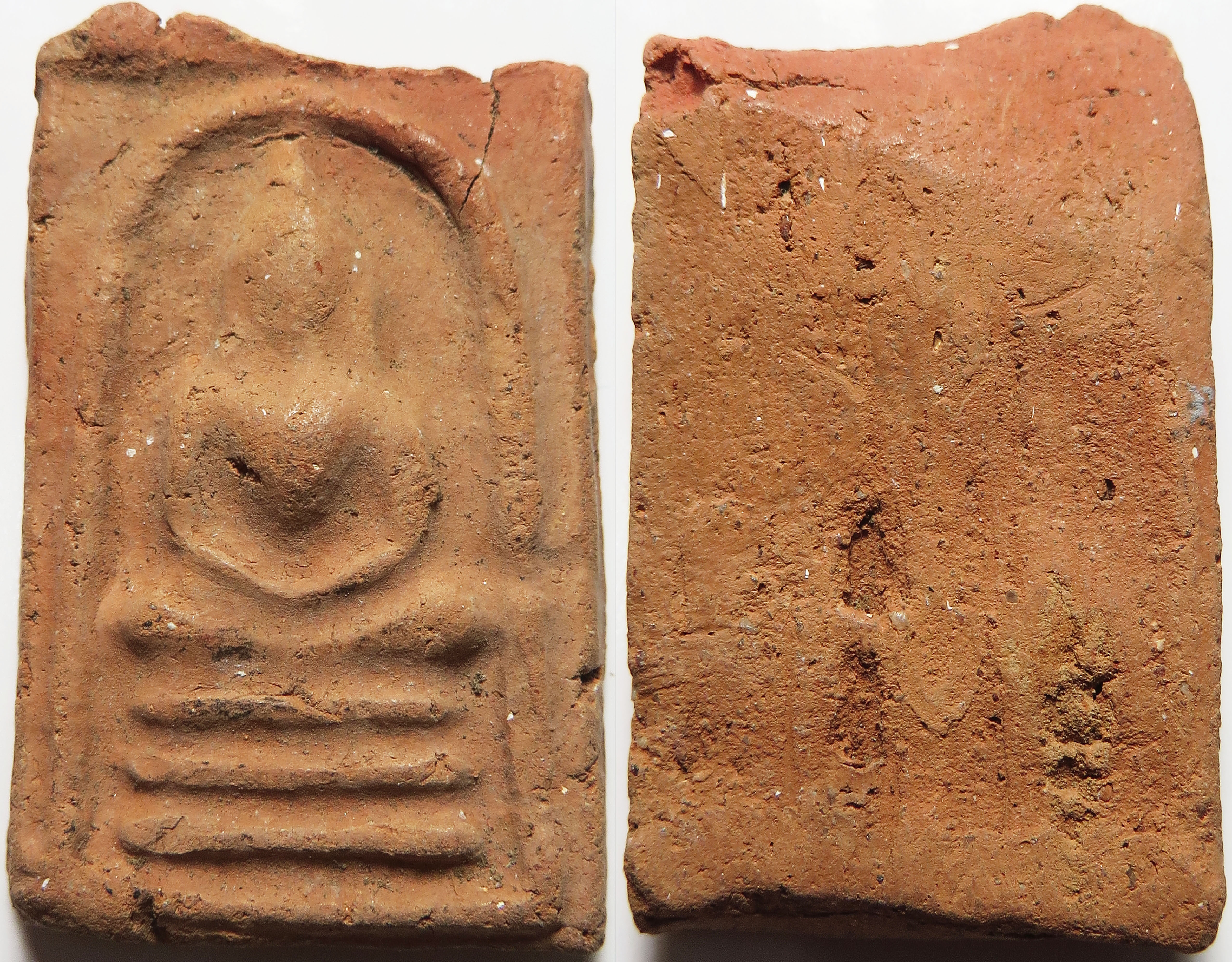 822 พระสมเด็จ หลวงปู่เหมือน วัดบางกอบัว จังหวัดสมุทรปราการ ปี พ.ศ.2489 เนื้อดินเผา