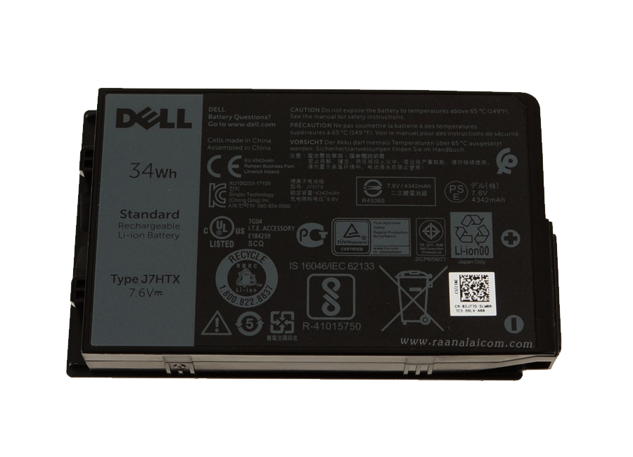 Battery Dell Latitude 7212 Tablet Original J7HTX ลด ราคา พิเศษ แบตเตอรี่ โน๊ตบุ๊ค Dell Latitude 7212 Tablet 34Whr ตรงรุ่น
