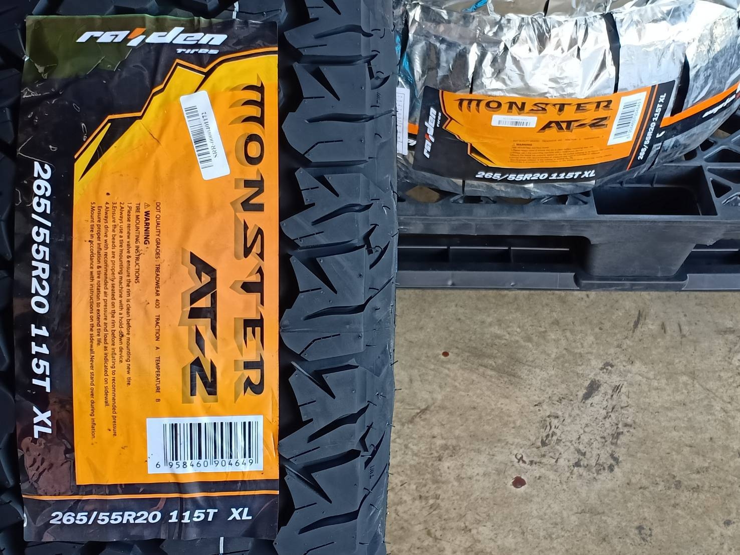 RAIDEN 265/55R20 MONSTER AT-2 115T XL (ตัวหนังสือขาว) MADE IN CHINA