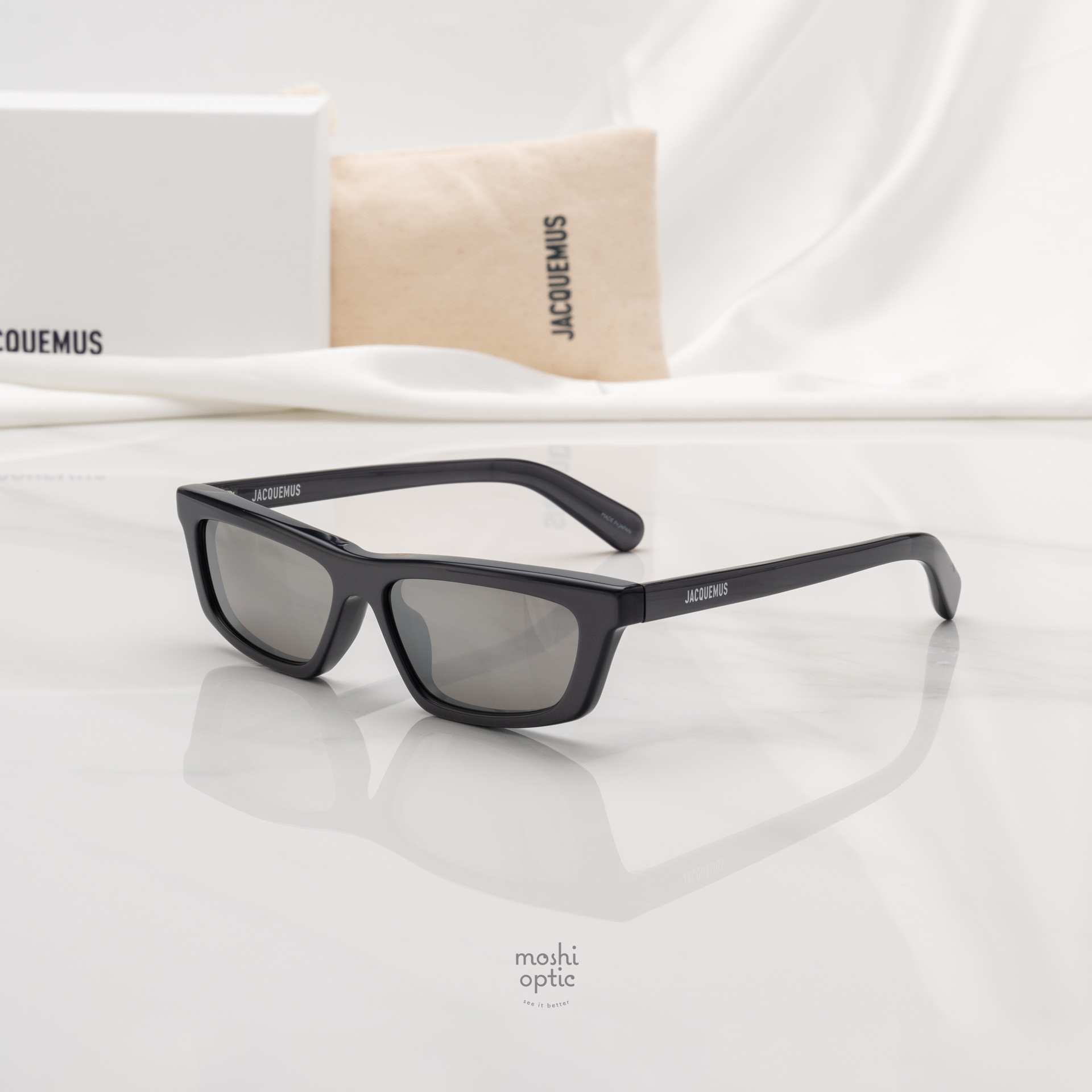 แว่นกันแดด JACQUEMUS SUN TRAPEZ JAC136 C2