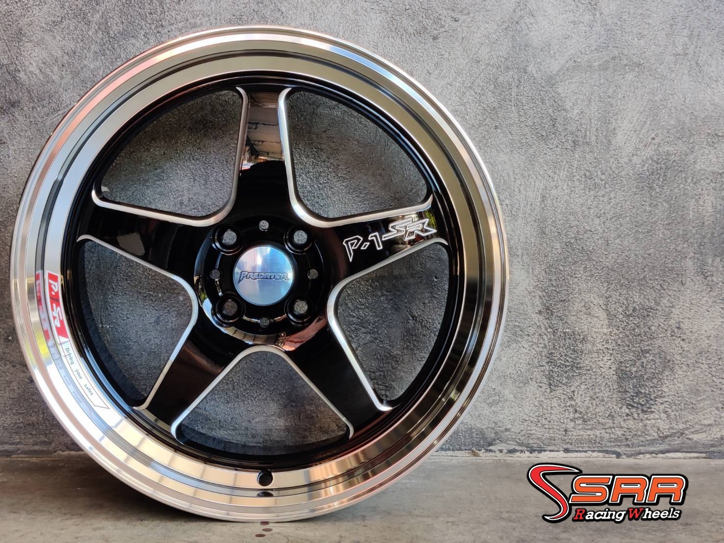 PREDATOR PD32 17X7.5 4X100 ET40 ดำขลิบเงิน