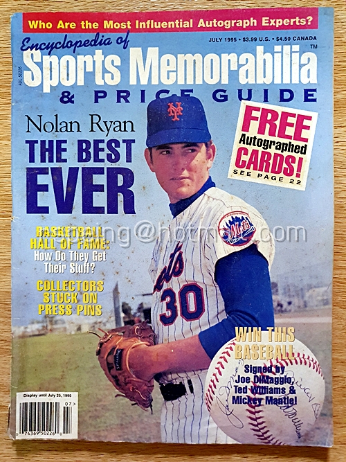 Encyclopedia of Sports Memorabilia & Price Guide Vol.1 No.5 June/July 1995