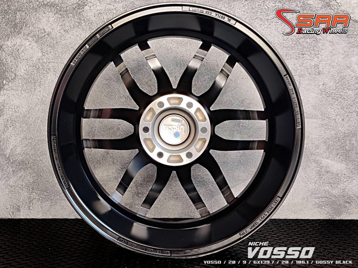 NICHE : VOSSO 20X9 6X139.7 20 ดำเงา