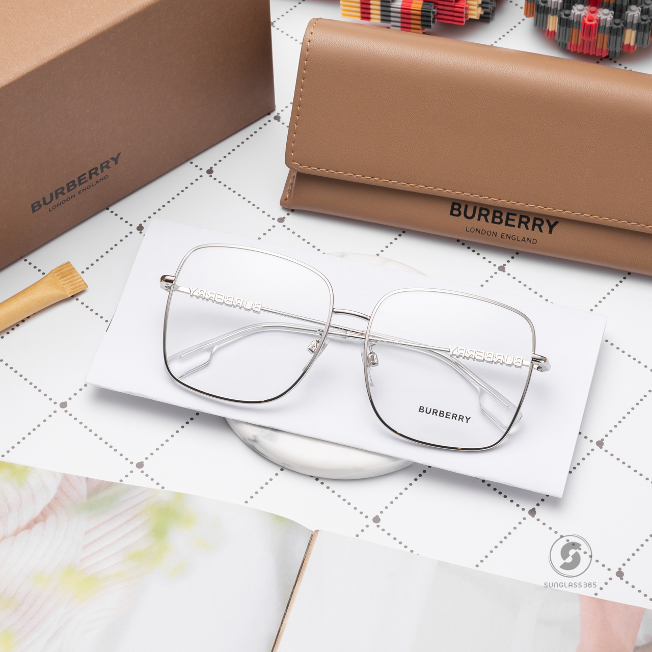 BURBERRY BE1378D 1005 Quincy Silver