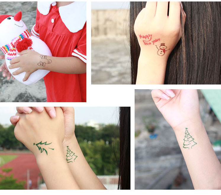 Tattoo Christmas สติ๊กทูคริสต์มาส แทททู #C