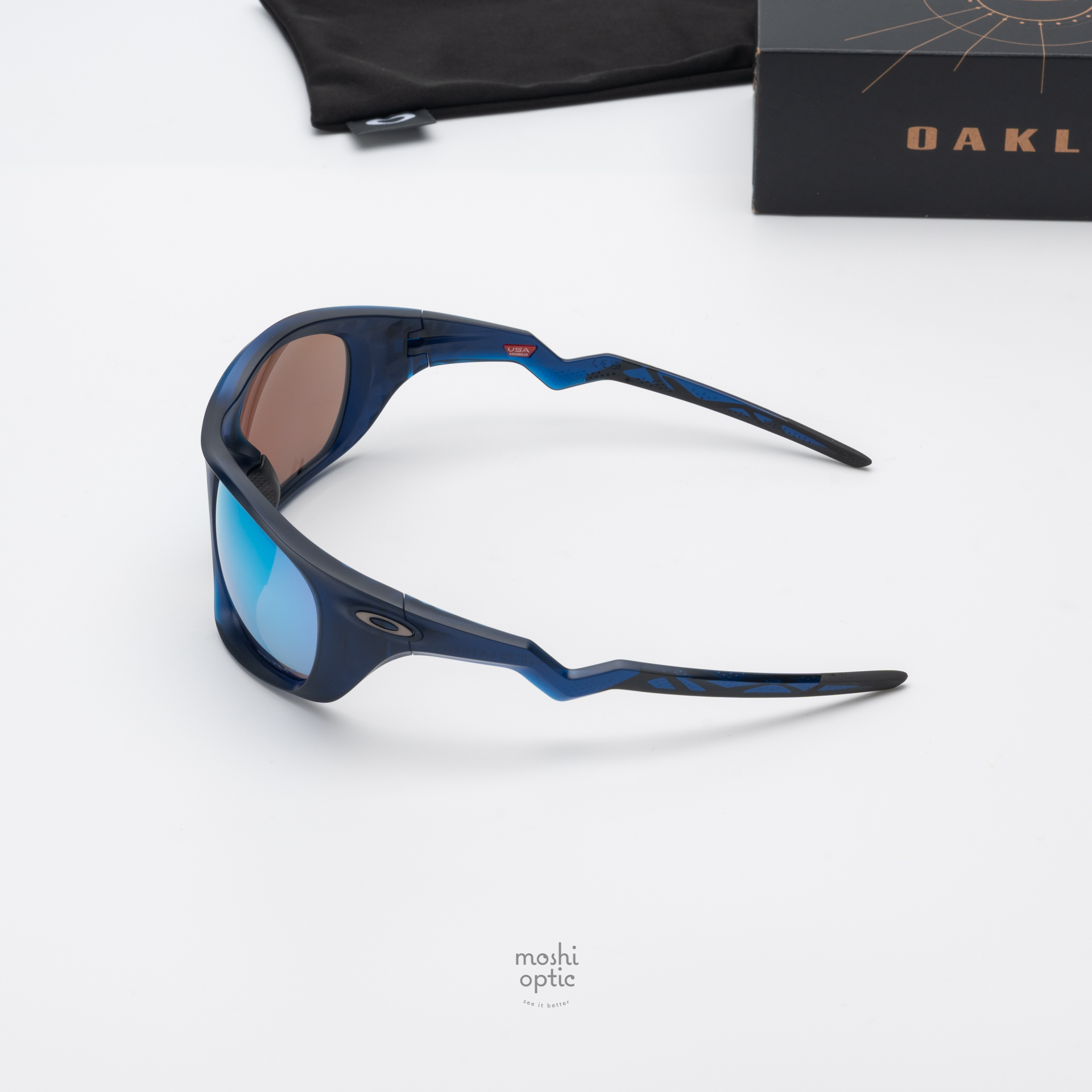 OAKLEY Lateralis OO9431-03 Matte Transparent Blue Prizm Deep Water Polarized