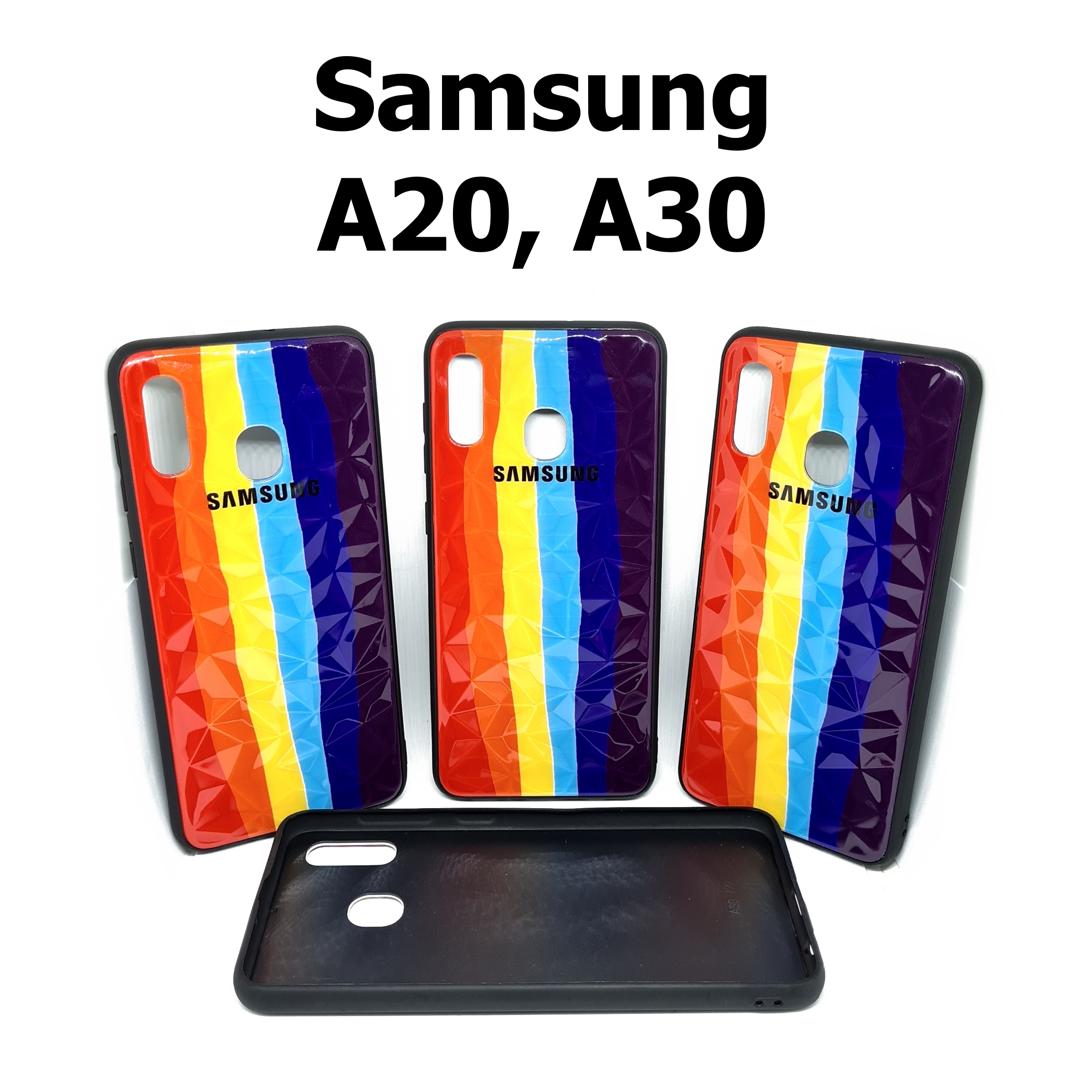 เคสสีรุ้ง 3 มิติ - Samsung A20, A30