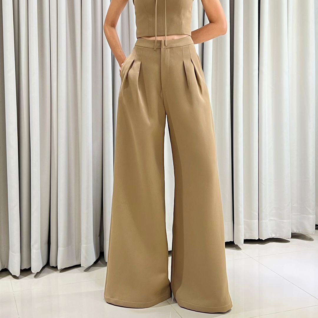 Lism P-037 High-Class Wide Leg Pants กางเกงขากว้างทรงหรู