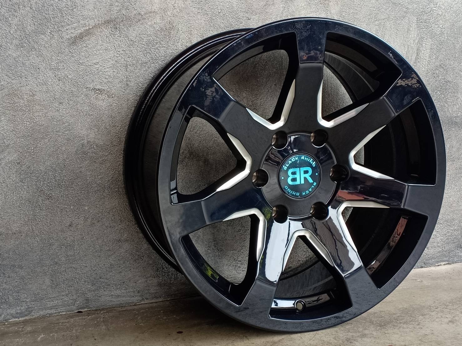 BLACK RHINO MOZAMBIQUE (ROTARY FORGED) 18X8.5 6X139.7 20 GLOSS BLACK W/MILLED SPOKES