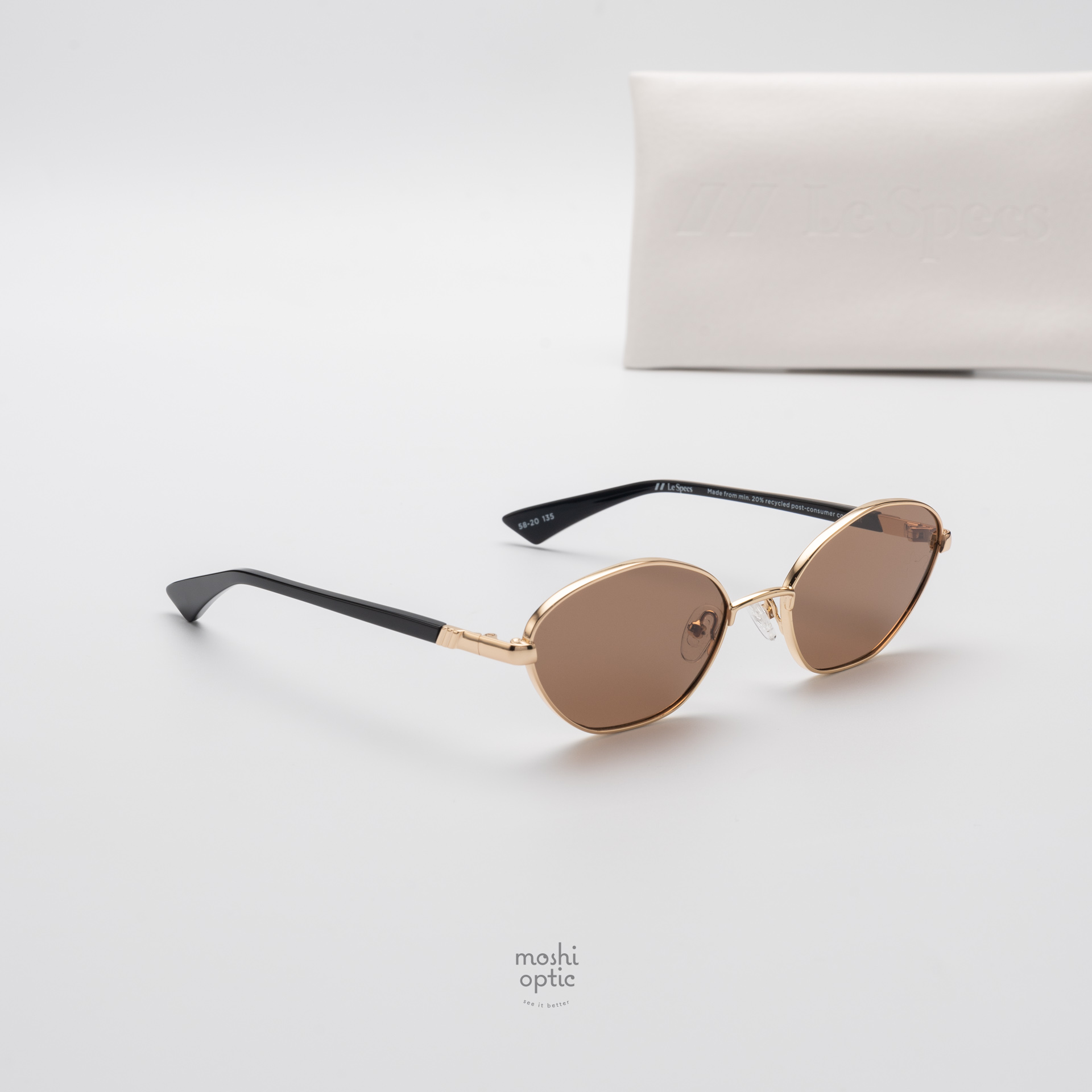 แว่นกันแดด Le Specs LSU2552231 LE BEBE Gold Crimson Tint สำเนา