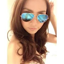 Ray-Ban RB3025 112/17 Aviator Matte gold Frame Blue mirror Lenses
