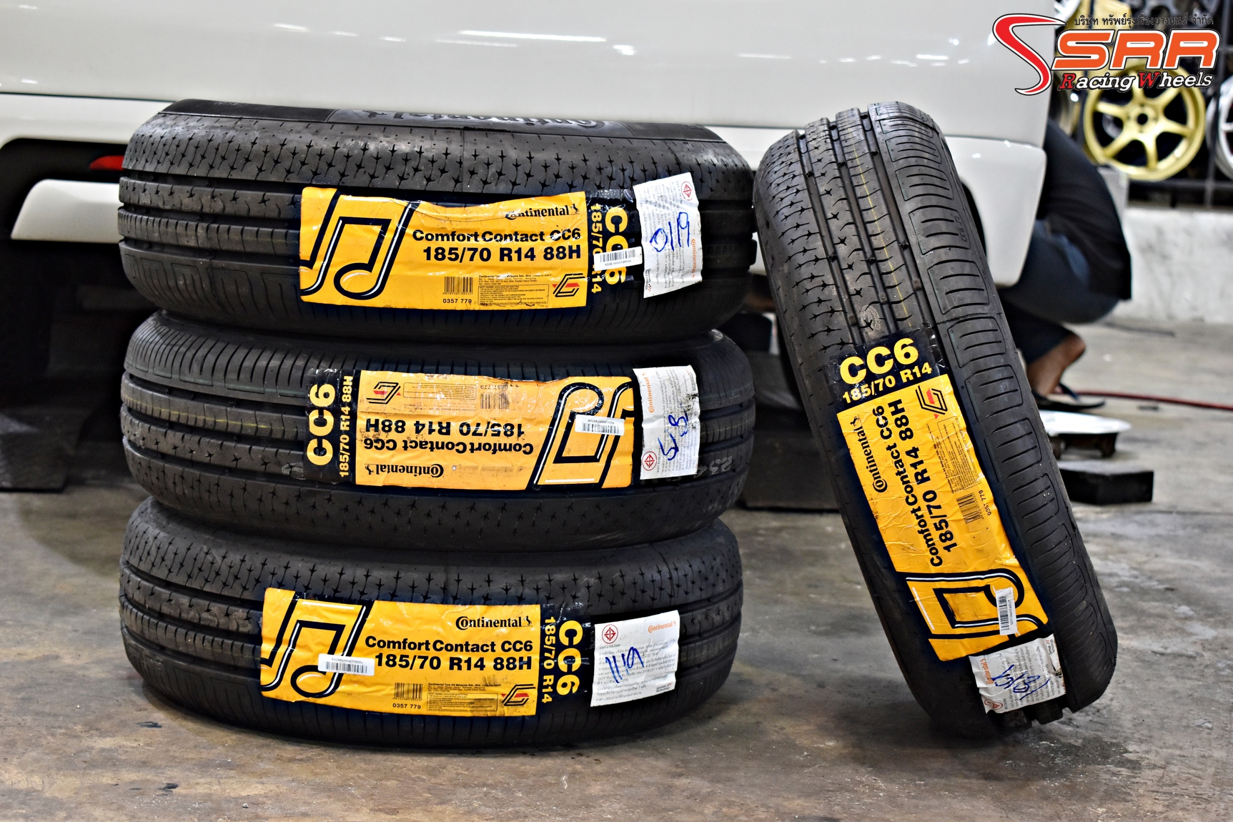 ยางใหม่ CONTINENTAL CC6 185/70-14 ปี19 ลดราคาพิเศษ