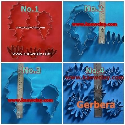 พิมพ์ตัดดอก+ใบเยียบีร่า( Aluminum mold cutter Gerbera flower )