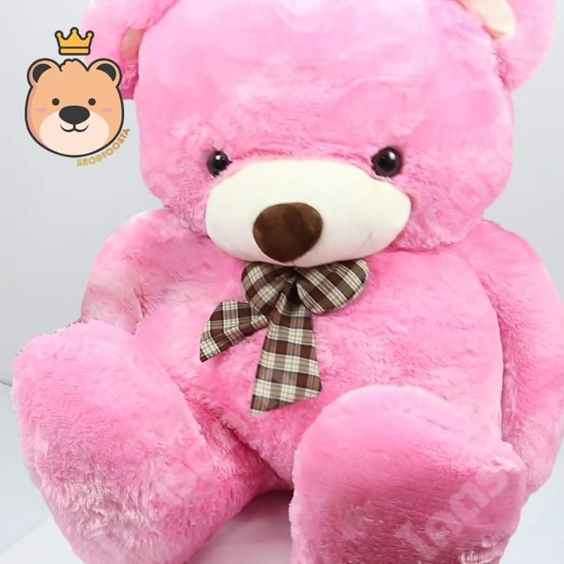ตุ๊กตาหมีหัวโต ตัวใหญ่ size 180 cm Teddy Bear (สีชมพู) ขนนุ่ม งานคุณภาพ หมีตัวใหญ่
