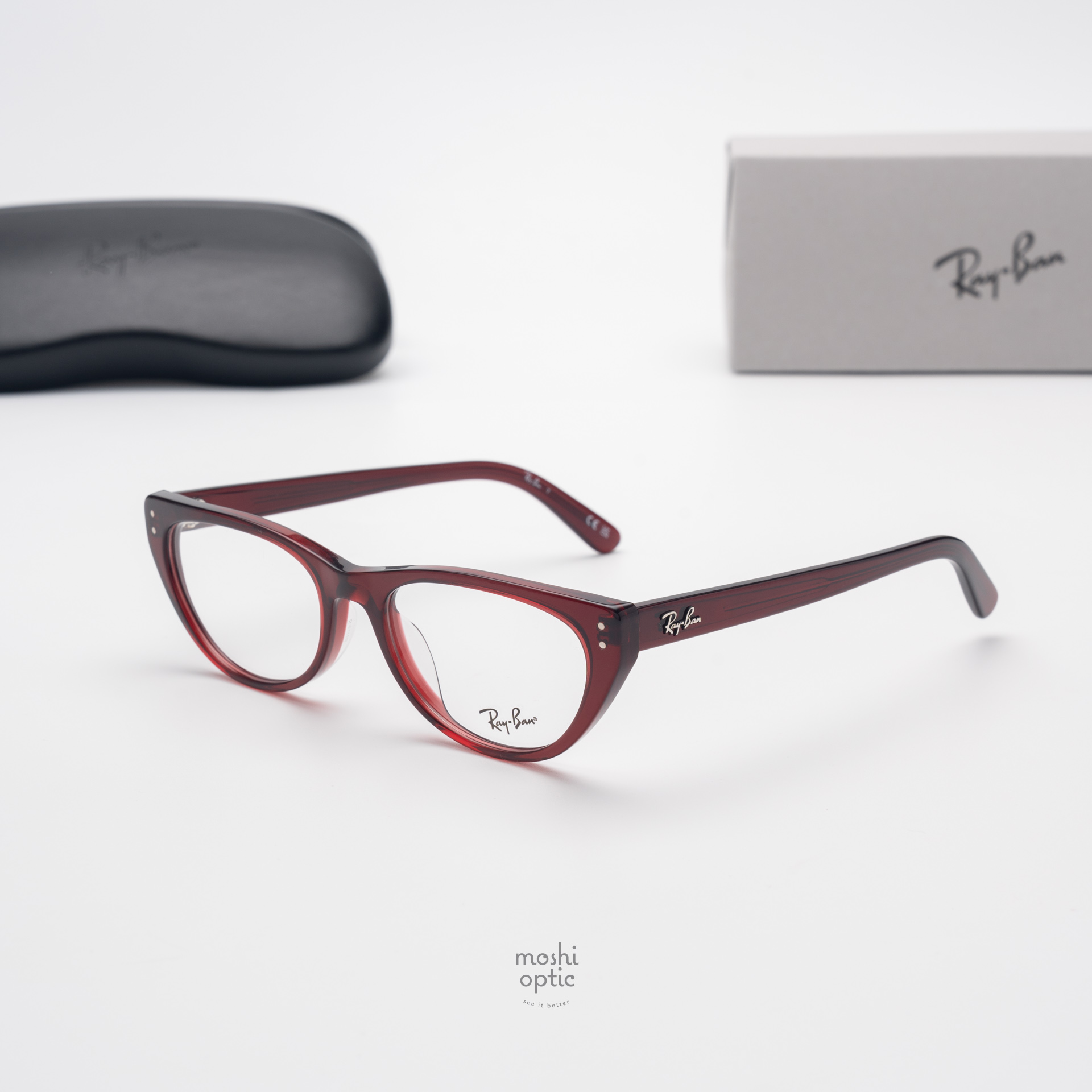 Ray-Ban RX5449D 8464 Transparent Bordeaux