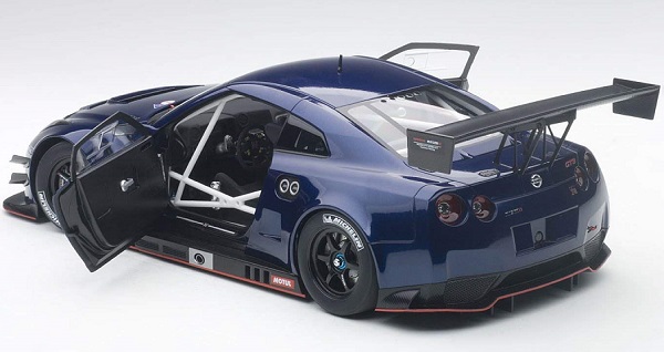 ขาย พรีออเดอร์ โมเดลรถ โมเดลรถยนต์ Autoart Nismo GTR GT3 น้ำเงิน สเกล 1:`18 มี โปรโมชั่น