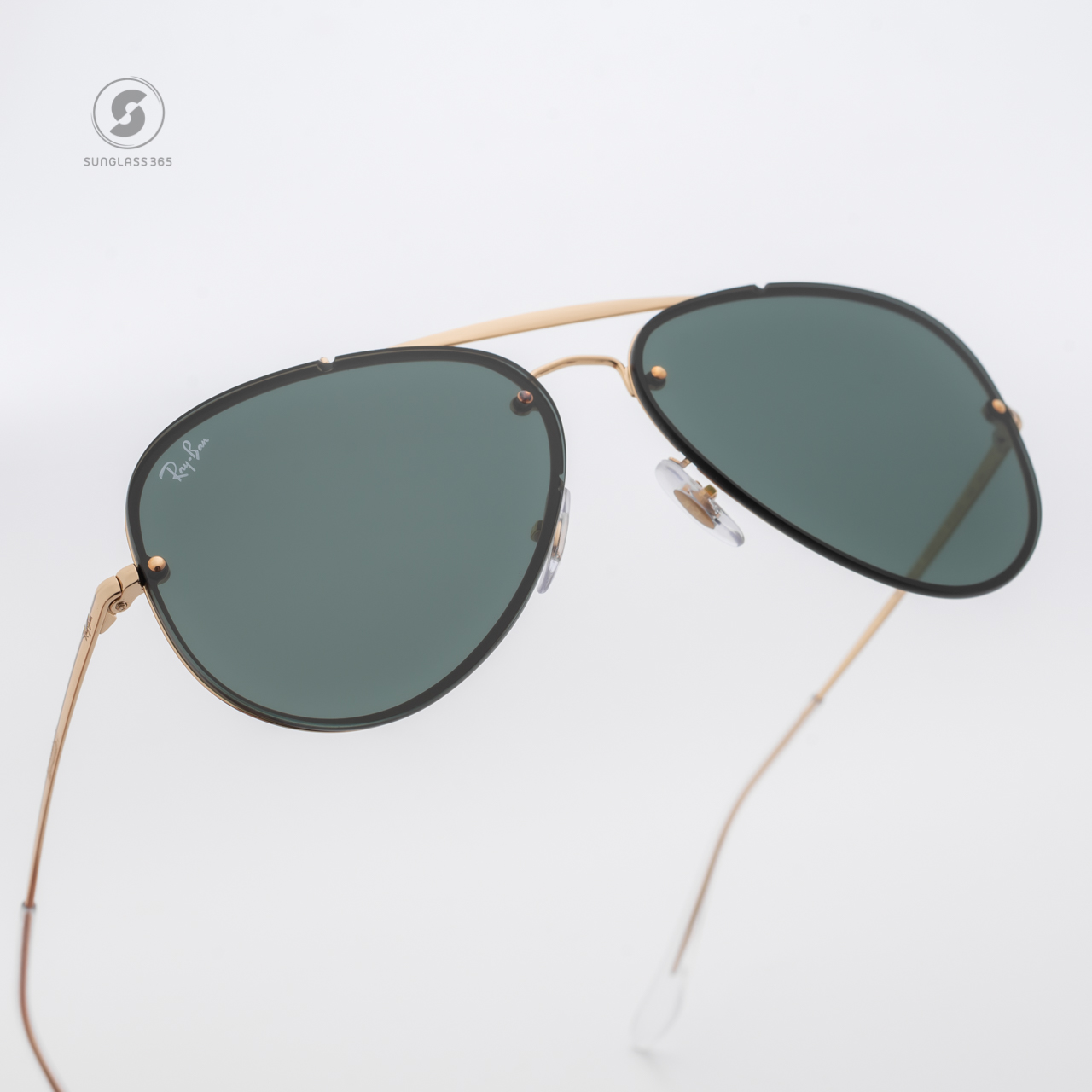 Ray Ban Aviator RB3584N 905071 GOLD Dark Green