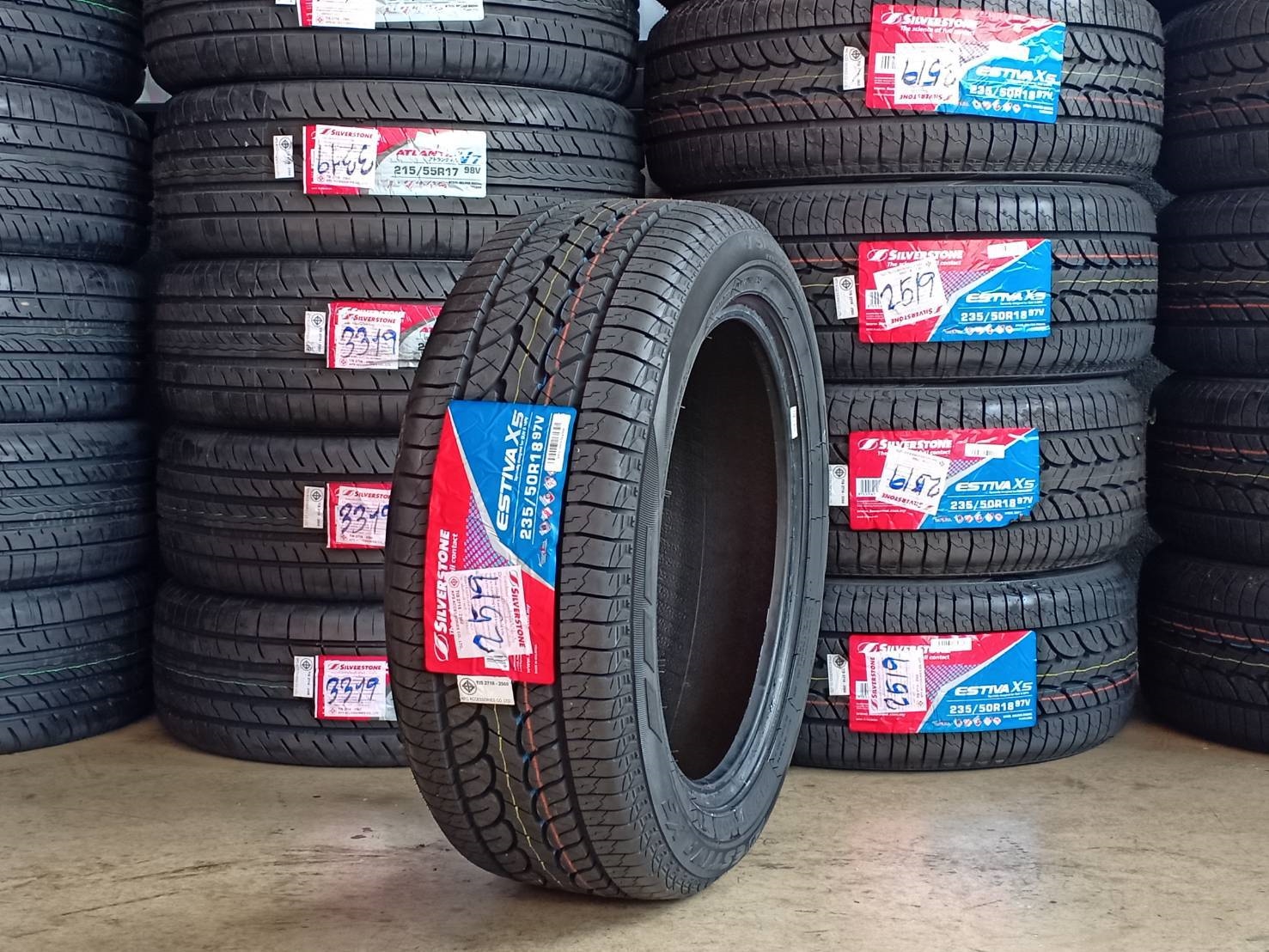 ยางใหม่ SILVERSTONE X5 235/50-18 ปี19 ราคาพิเศษ