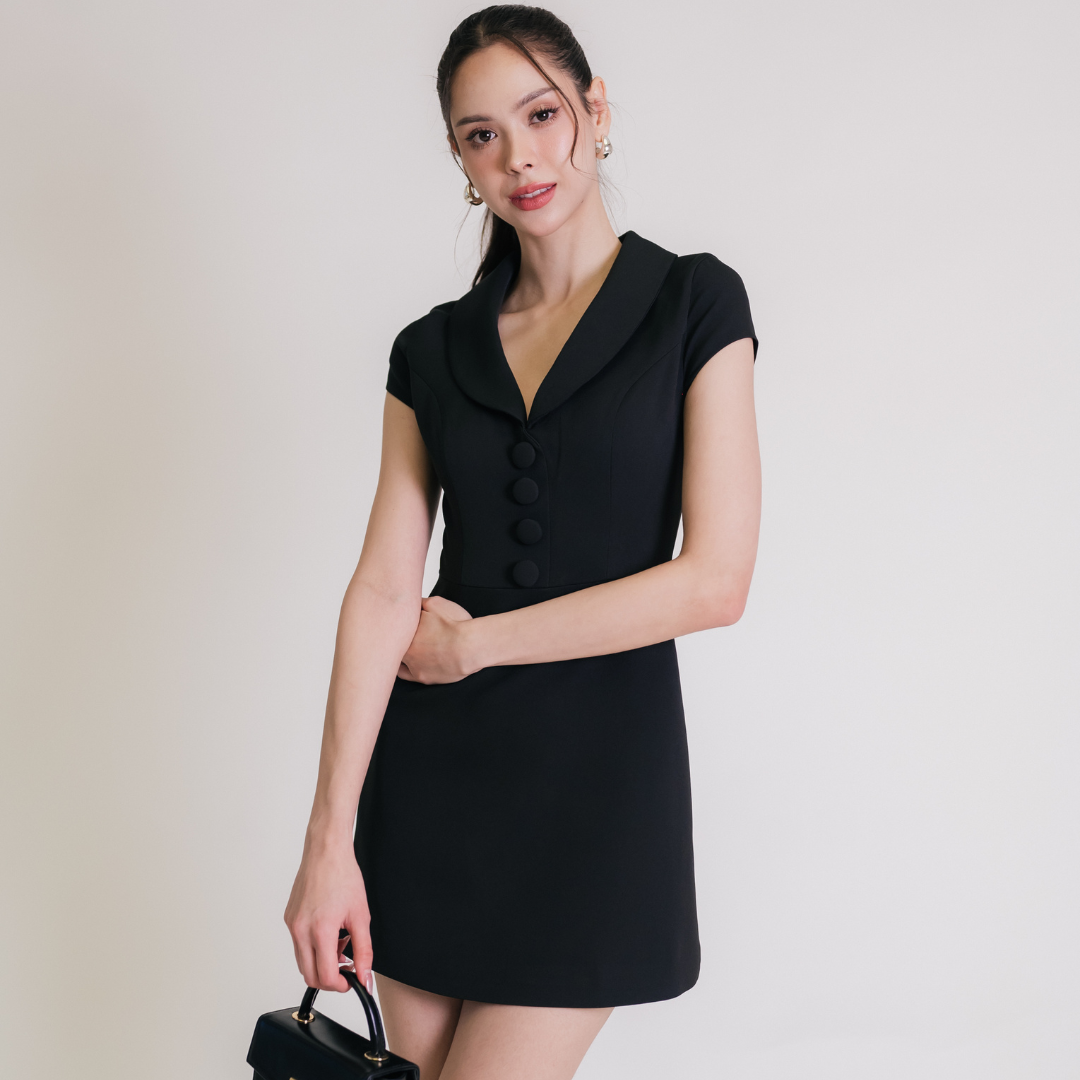 Lism D-108 The Grace Collar Dress ชุดเดรสสุดน่ารักเรียบหรู