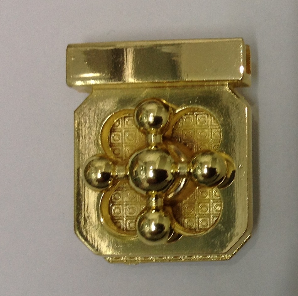 หน้ากระเป๋าลูกบิดเล็ก ทอง