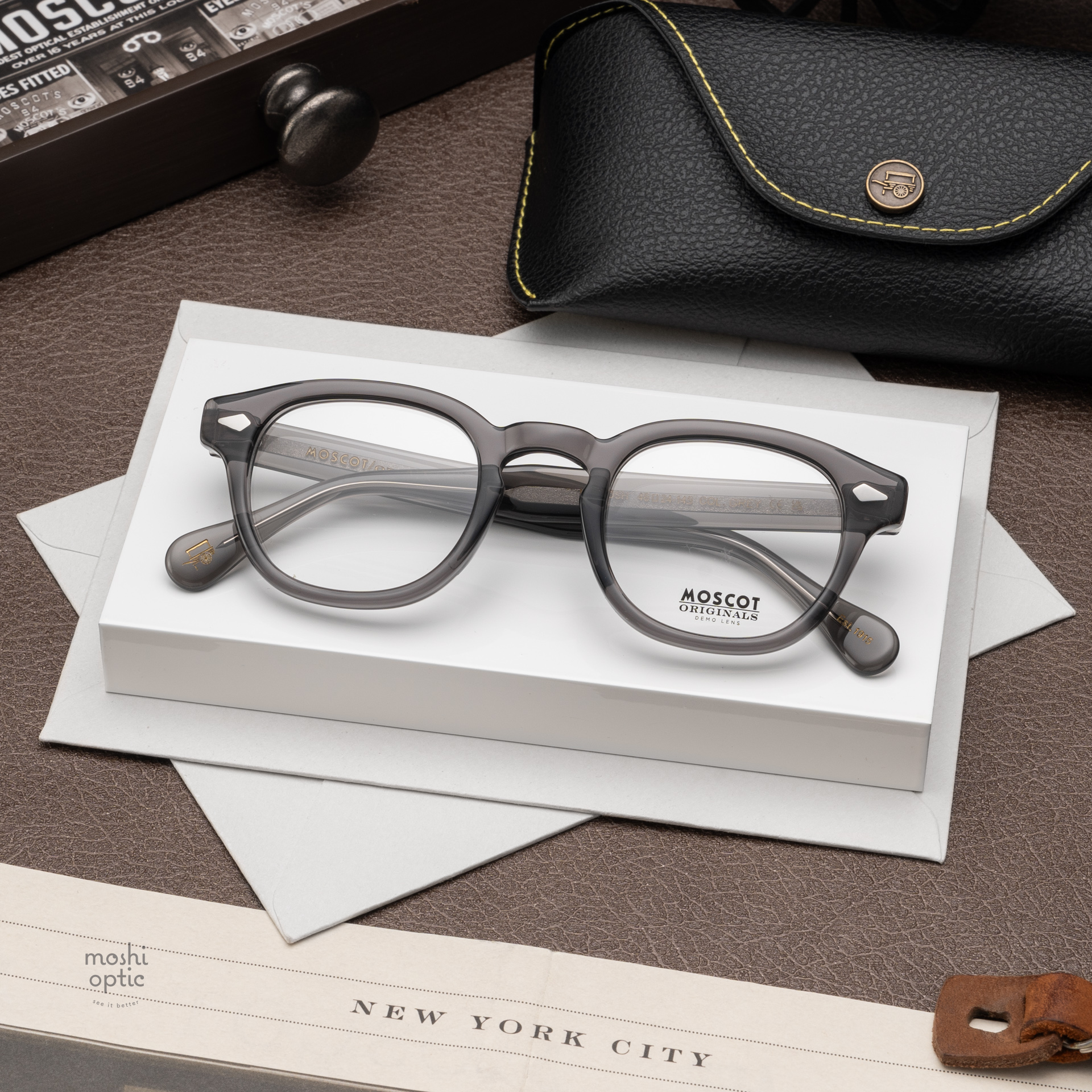 แว่นสายตา Moscot Lemtosh Col. Grey