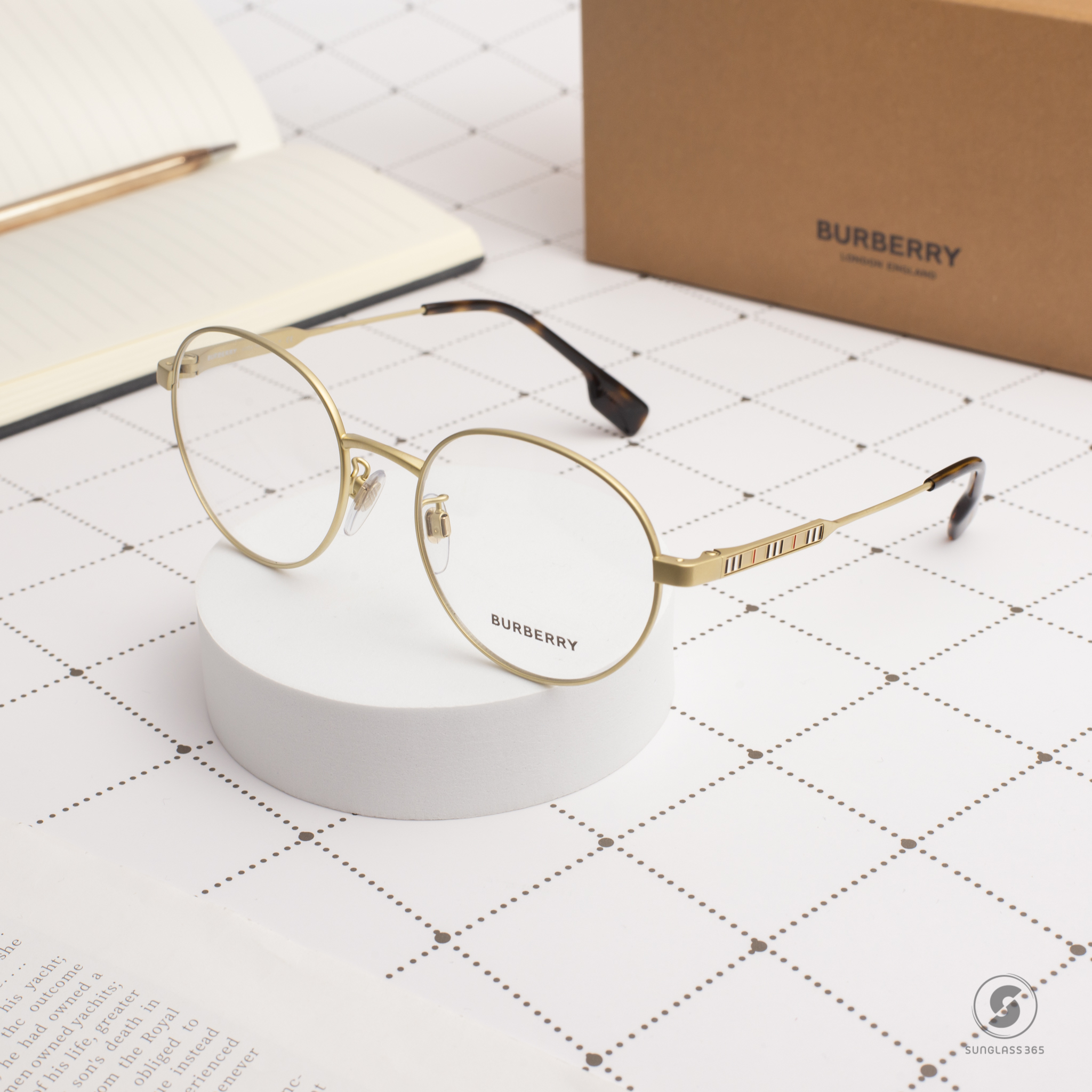 BURBERRY BE1363TD 1331 Light Gold