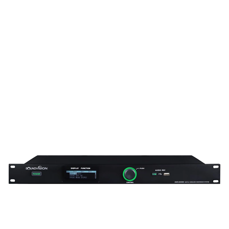 SOUNDVISION DWS-1000M เครื่องควบคุมชุดประชุมระบบดิจิตอลไร้สาย รองรับระบบบันทึกการสนทนา