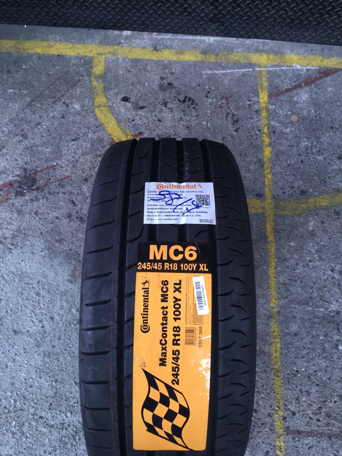 CONTINENTAL CONTACT MC6 245-45-18 เส้น 8500 ซื้อ2 แถม 2