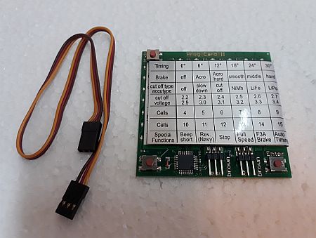 YPG Program Card for Speed Controller
