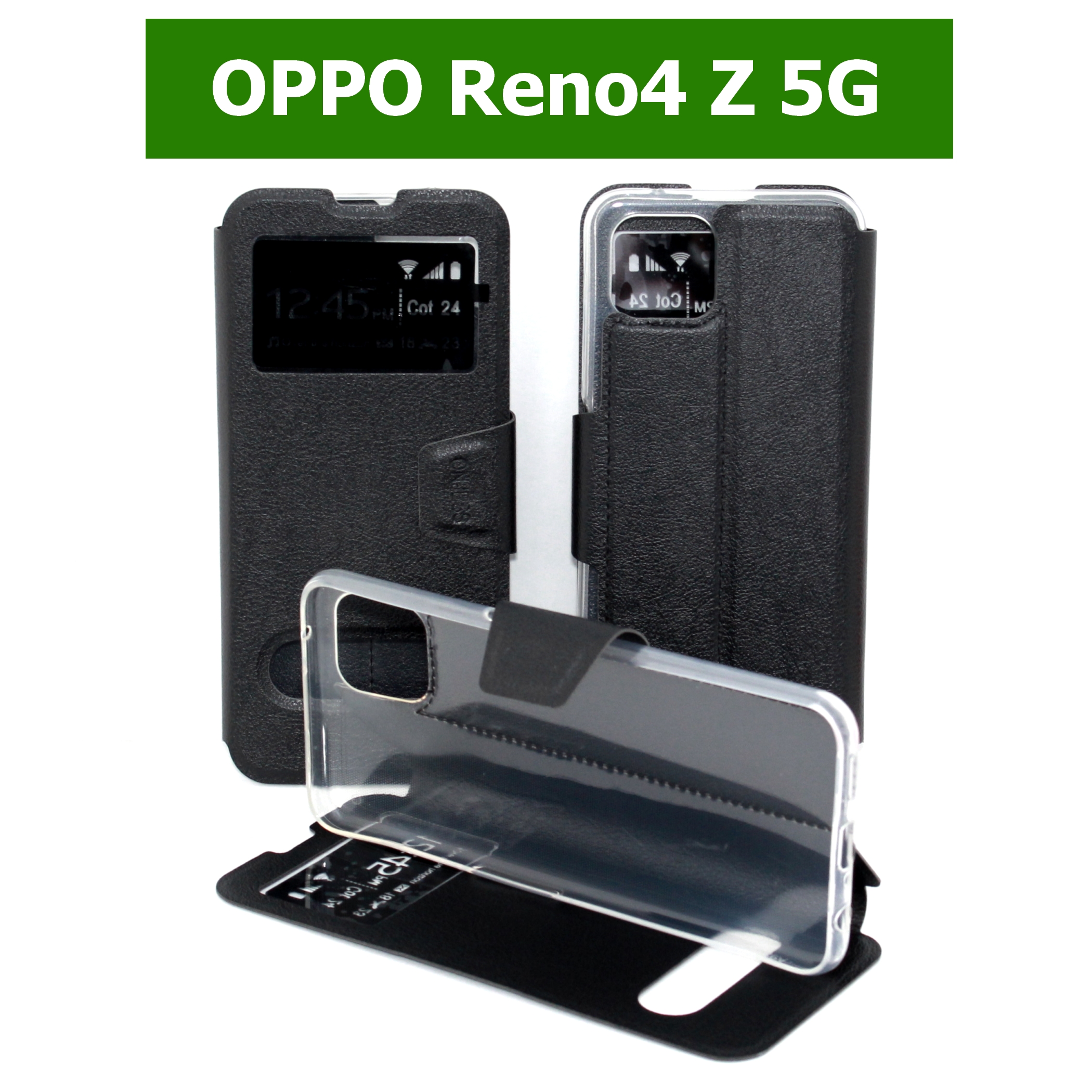เคส OPPO Reno4 Z 5G - เคสฝาพับออปโป้ โชว์เบอร์ วางตั้งได้