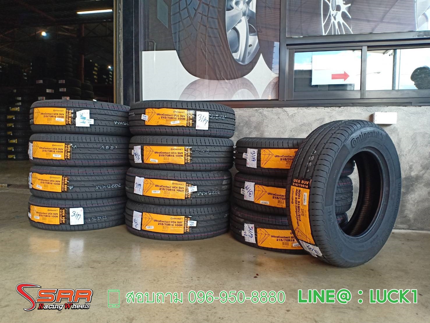 CONTINENTAL UC6 SUV 215/70-16 ปี19 ราคาถูก