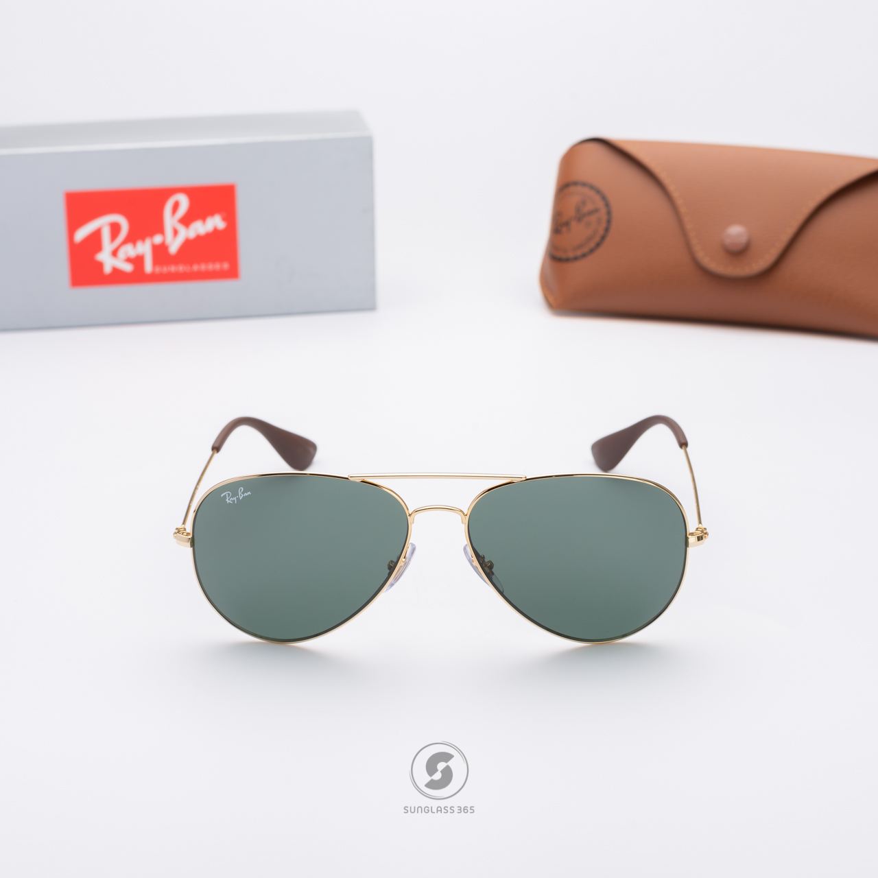 Ray Ban Aviator RB3558 001/71 G-15 Gold frame