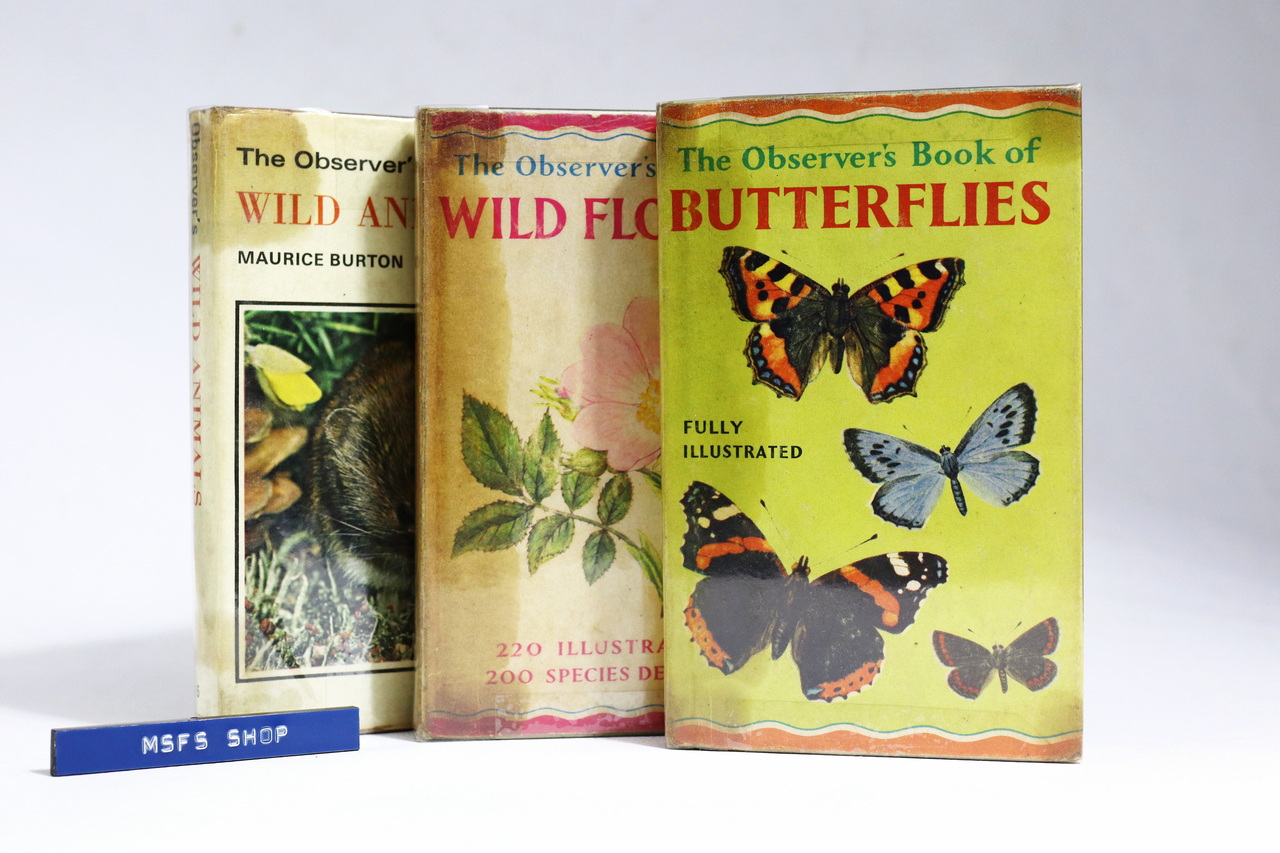 [มือสอง] The Observer's Book of Butterflies, Wild Flowers, Wild Animals หนังสือภาษาอังกฤษ - หนังสือเก่ามือสอง